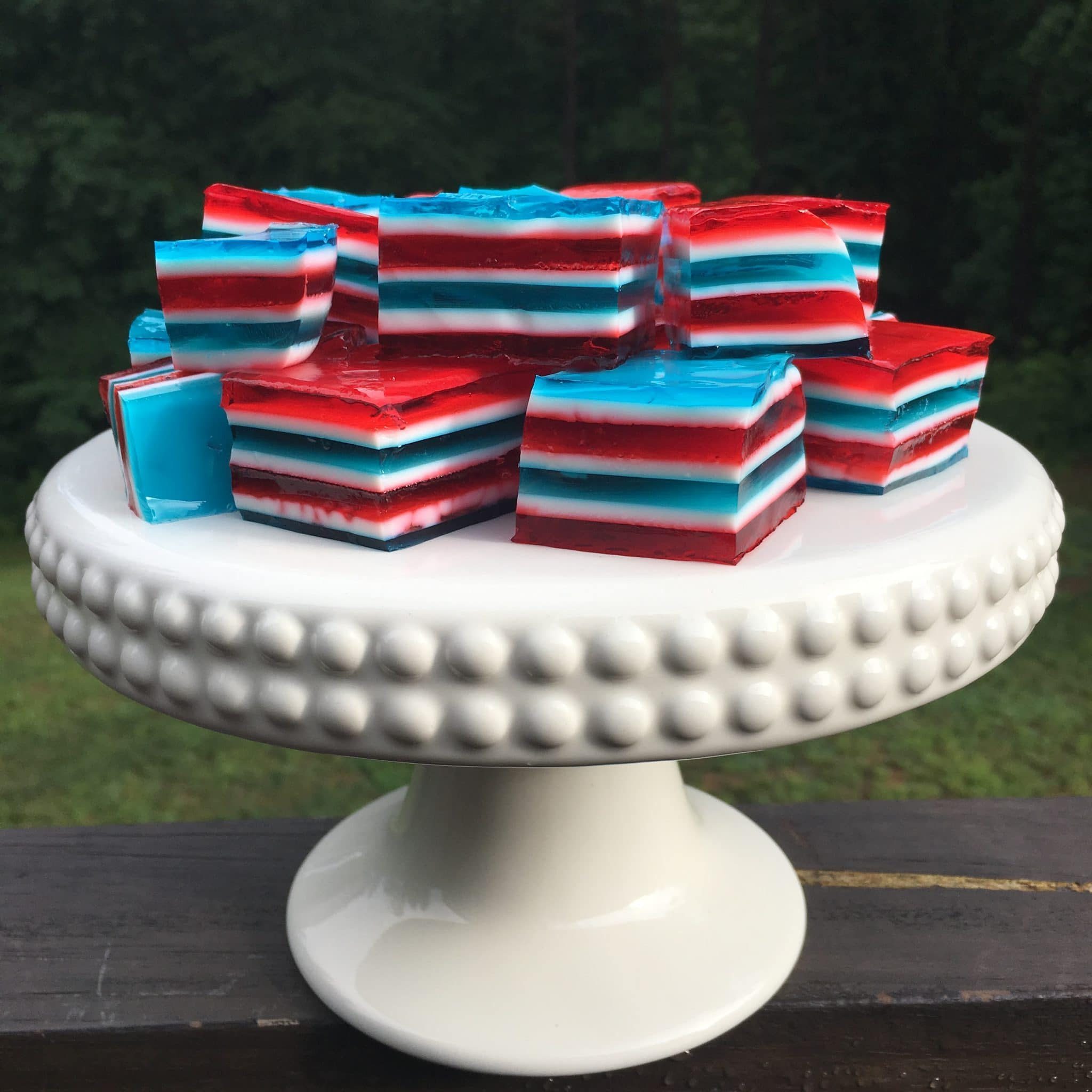 uly 4th Food, Stilettos and Diapers, Layered Jello, Patriotic Jello shots