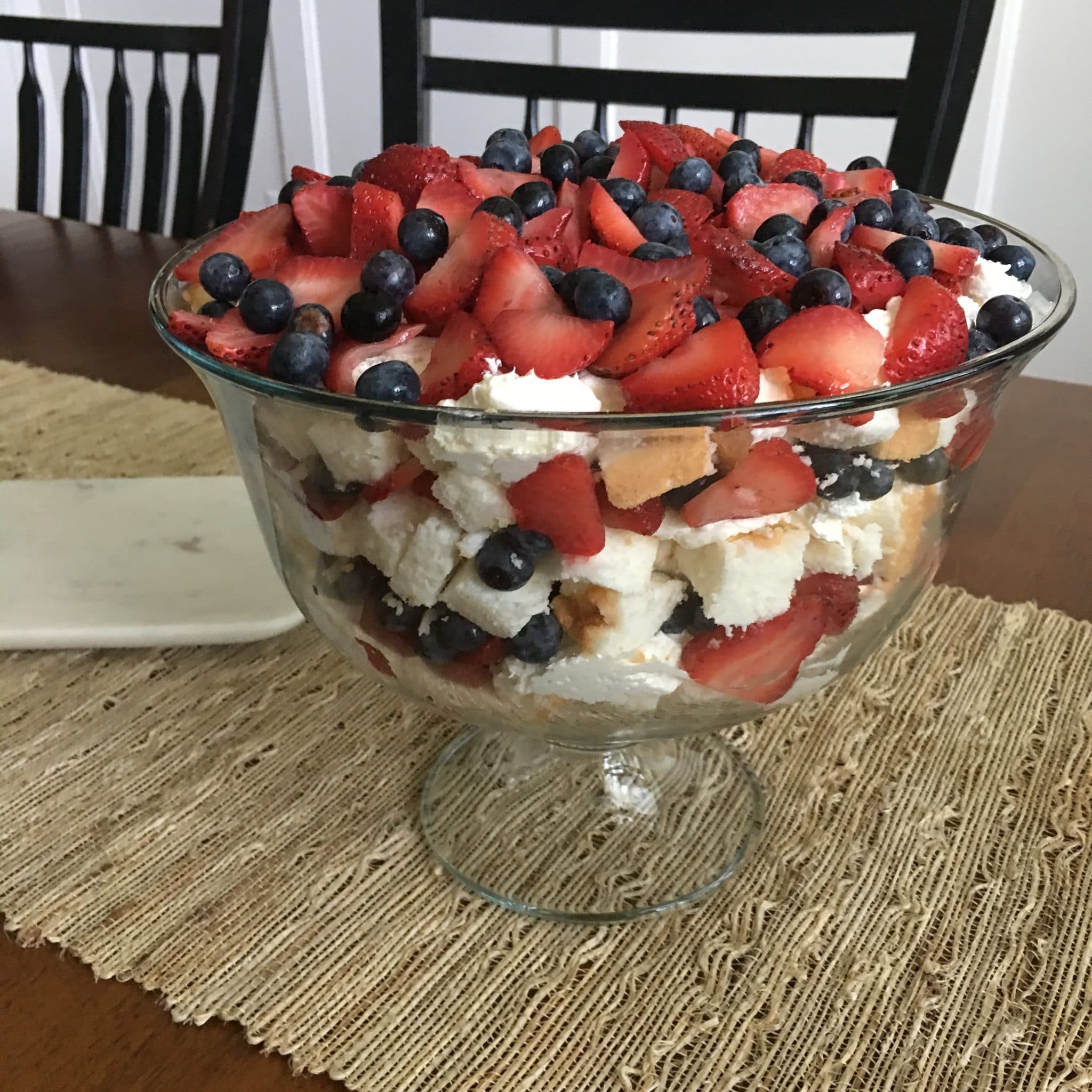 Berry Trifle, July 4th Food, Stilettos and Diapers