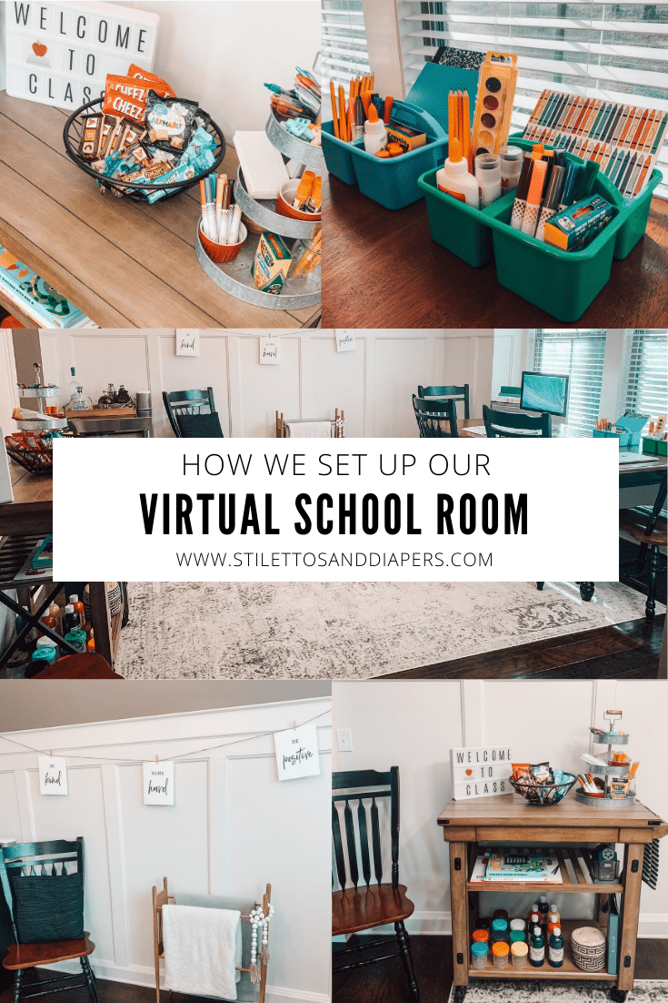 Virtual Home Classroom, Homeschool Room Ideas, Stilettos and Diapers