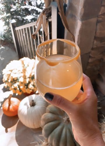 Caramel Apple Cider Mimosa, Stilettos and Diapers