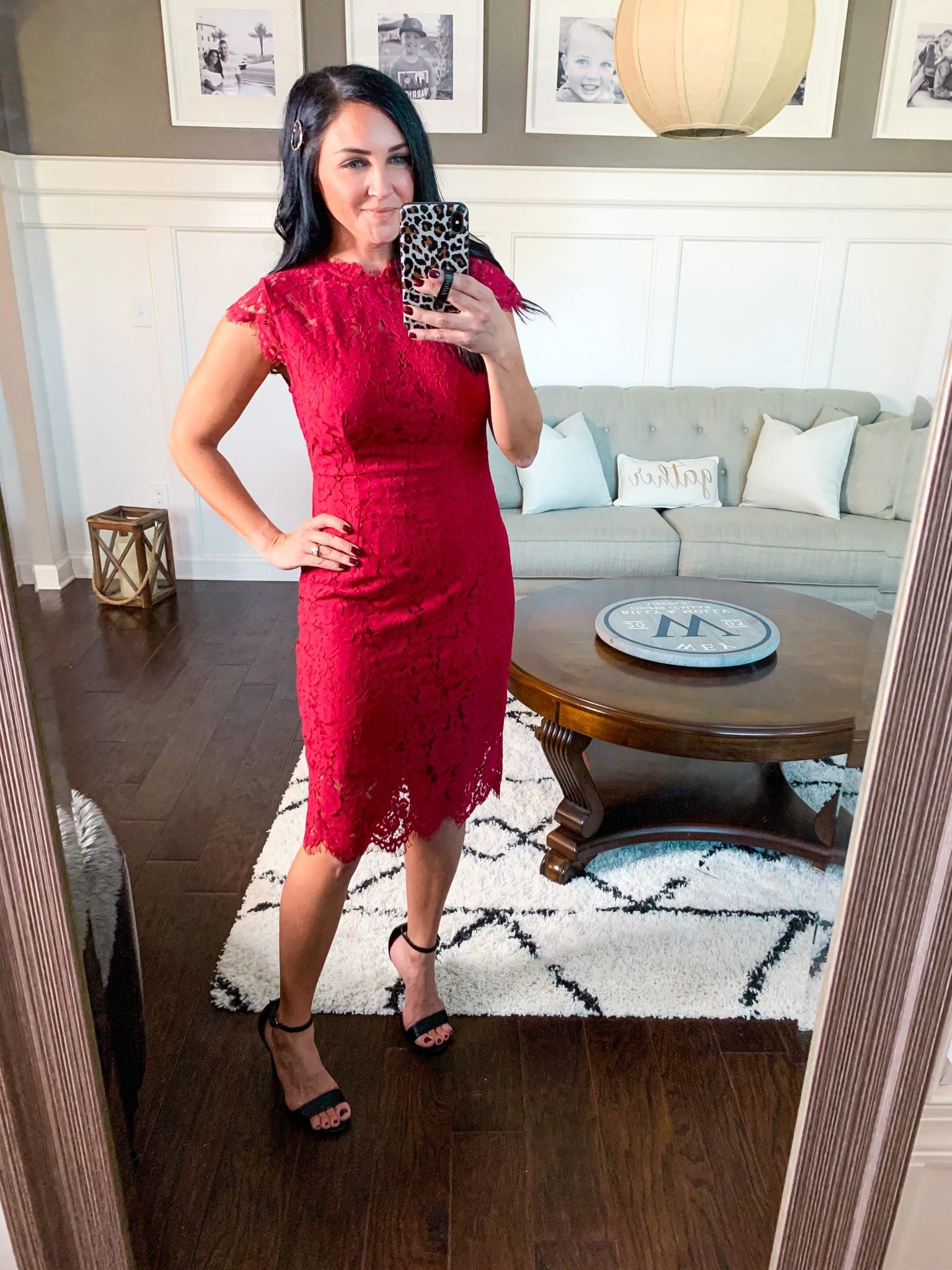 Red cocktail dress on sale amazon