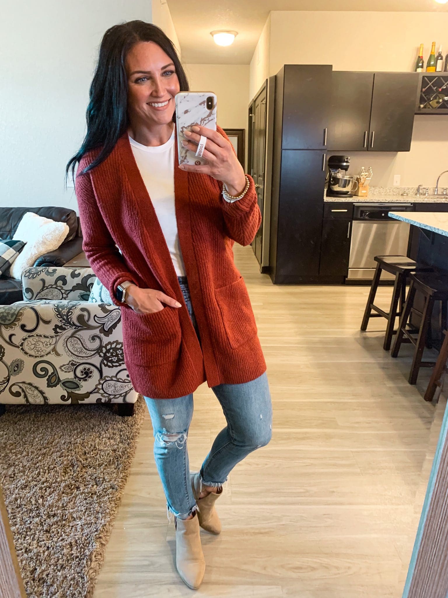 Amazon clearance red cardigan