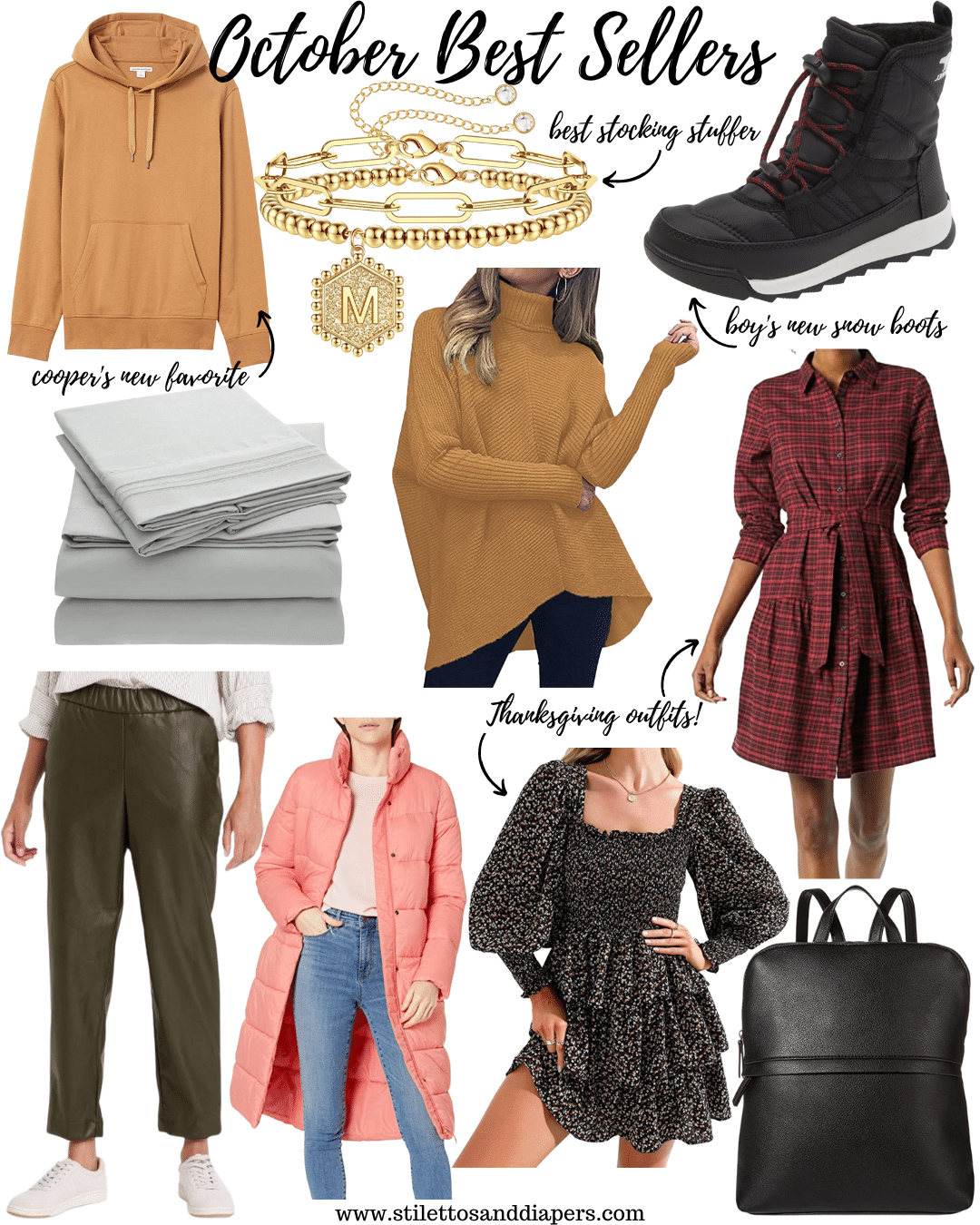 October Best Sellers, Amazon finds, Fall favorites, Thanksgiving Outfit ideas, Stilettos and Diapers