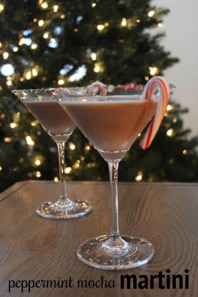 Peppermint Mocha Martini, Christmas Cocktails, Stilettos and Diapers