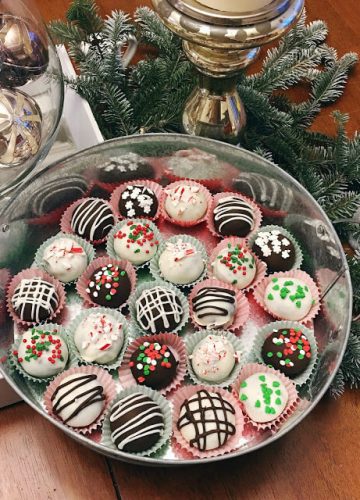 Oreo Ball Truffles, Christmas dessert, Stilettos and Diapers
