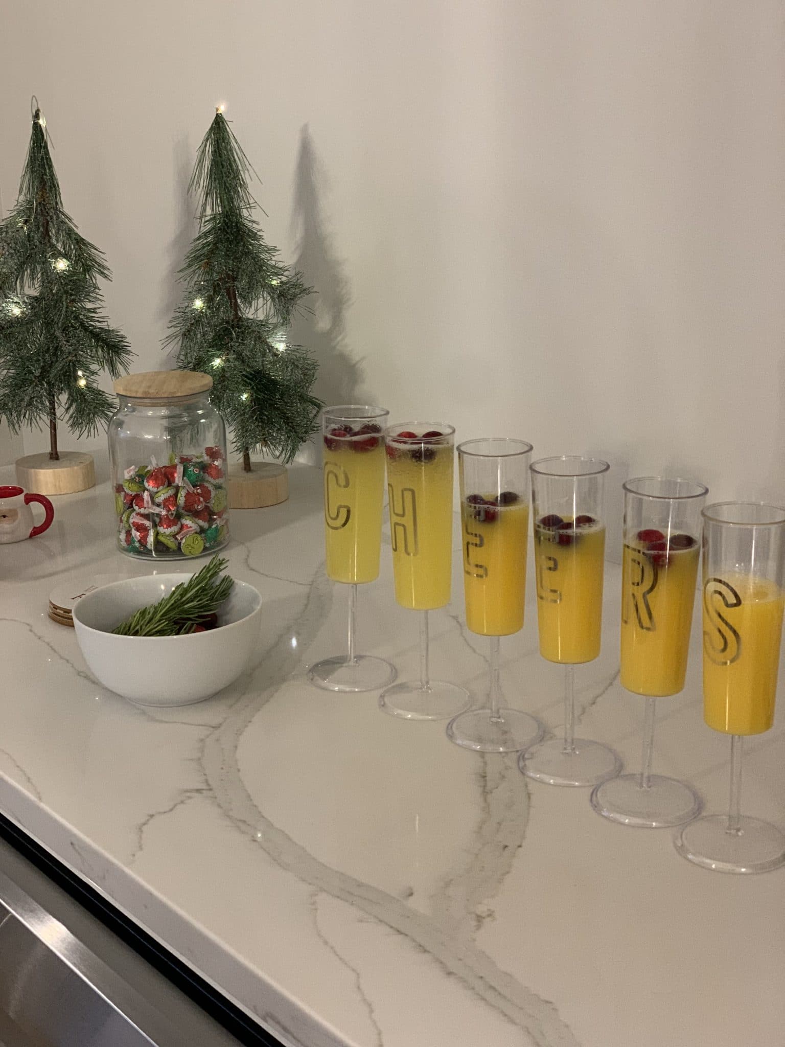 Christmas mimosas, Festive Christmas morning, Stilettos and Diapers