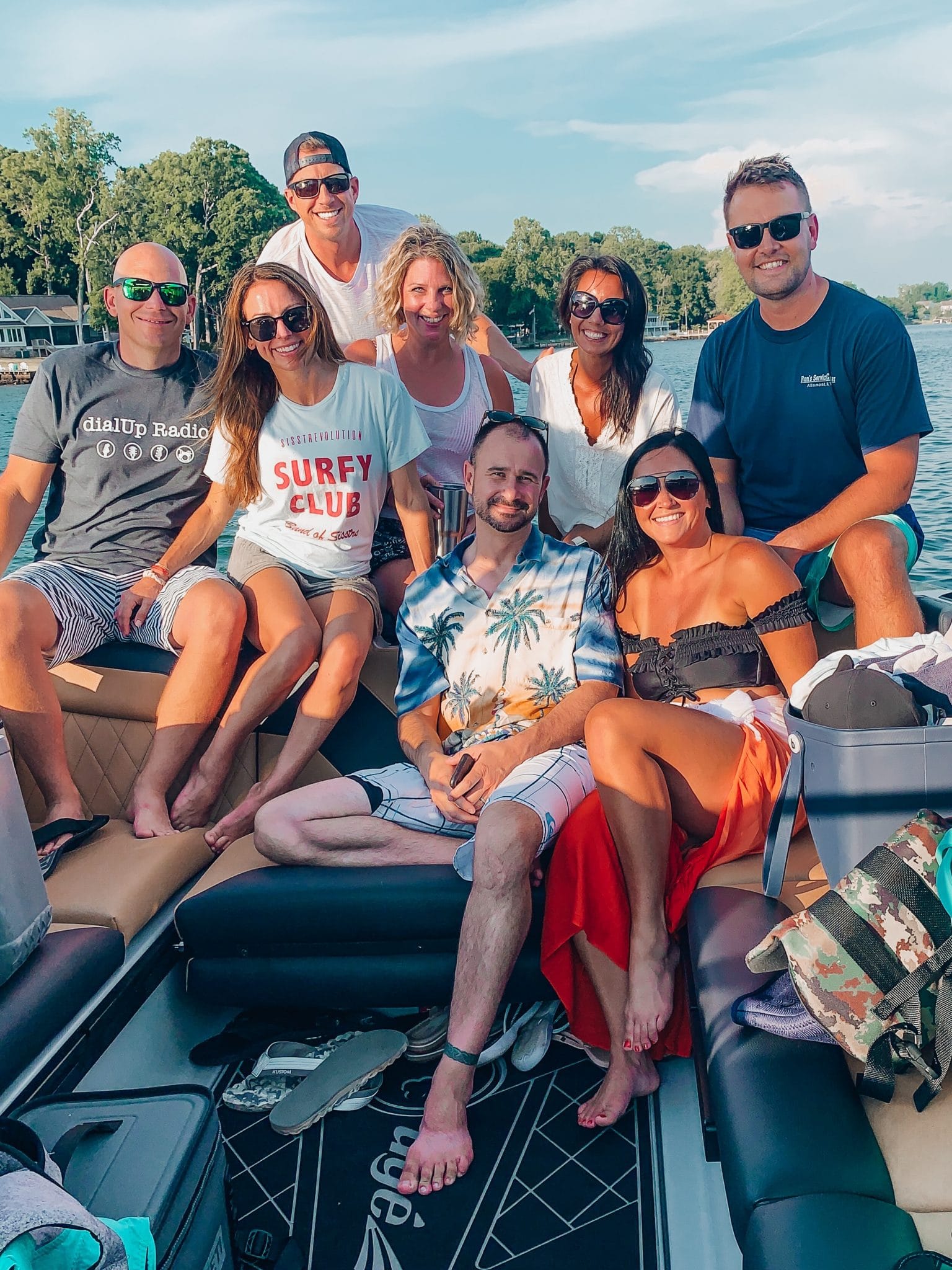 Friends, boat friends, Find your tribe, Stilettos and Diapers