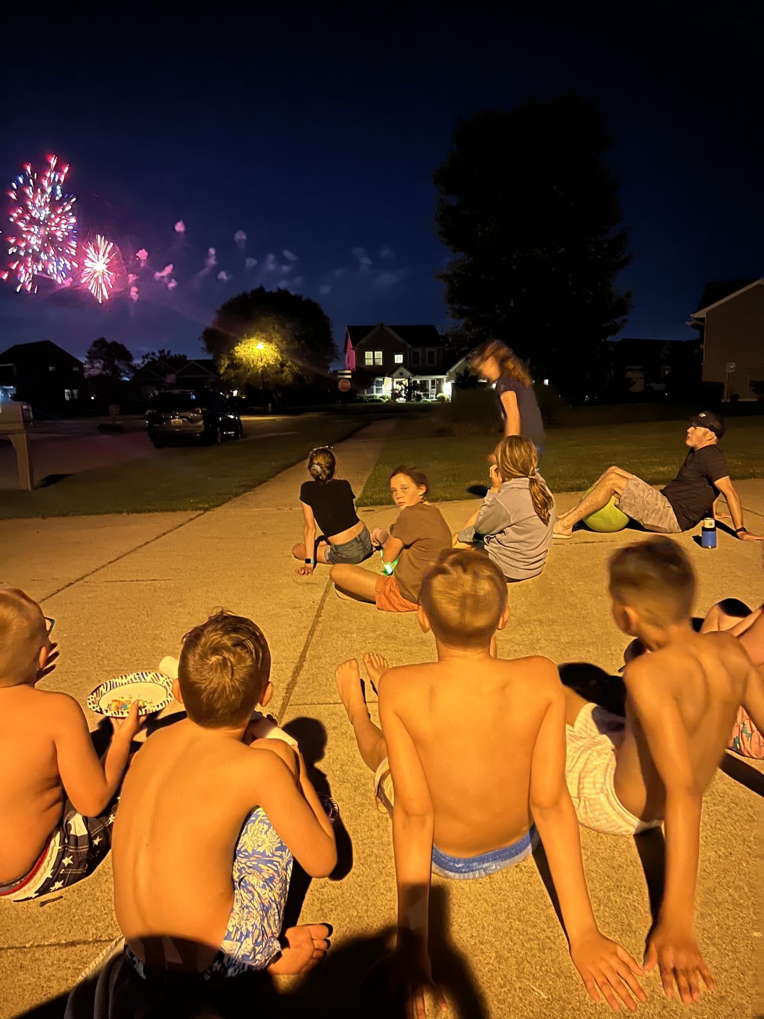 july 4th fireworks, stilettos and diapers