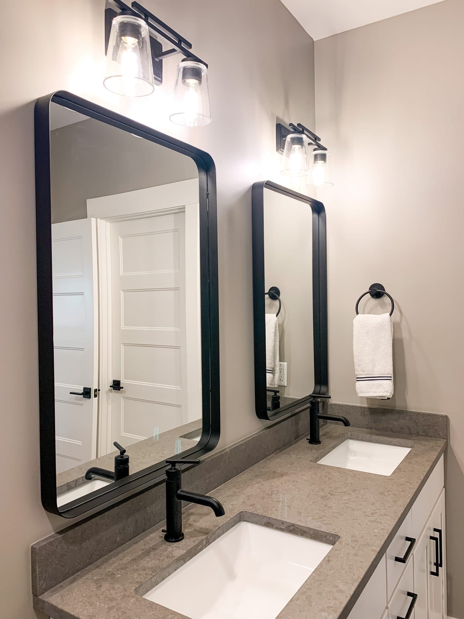 Bathroom Design, Guest bathroom, Black and white bathroom design, Stilettos and Diapers