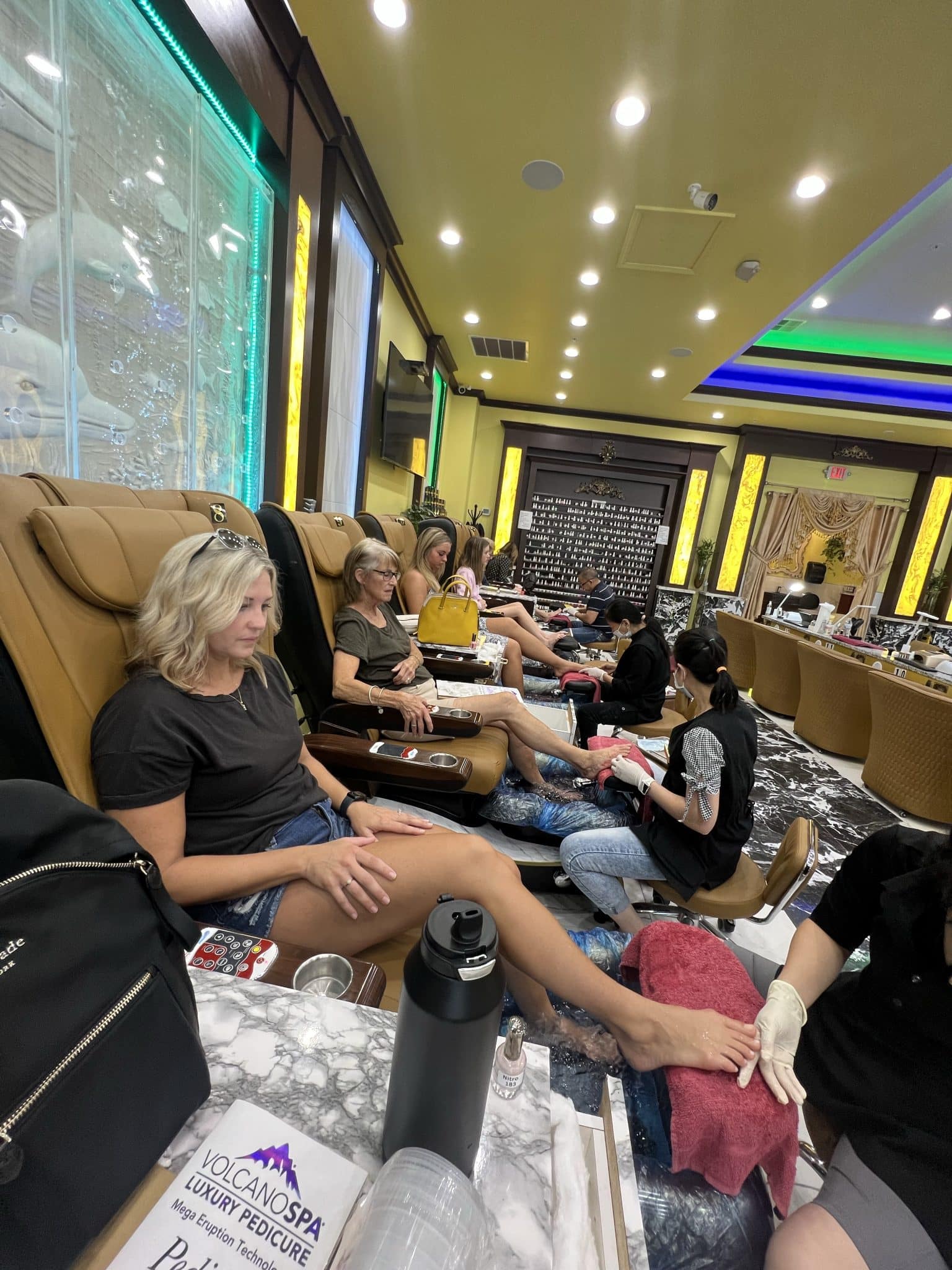 Bridal Party Pedicures, Stilettos and diapers