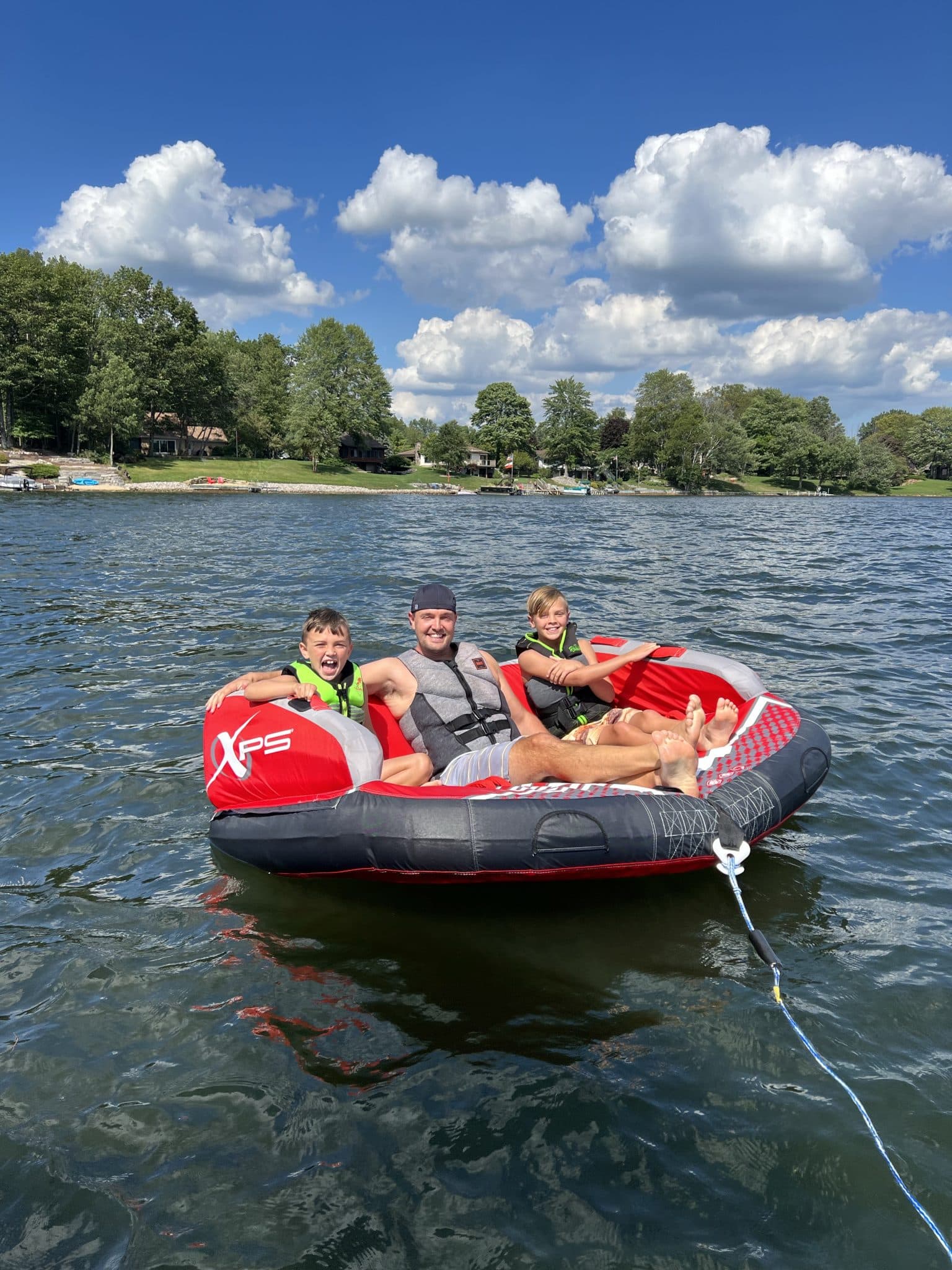 Canadian lakes tubing, stilettos and diapers