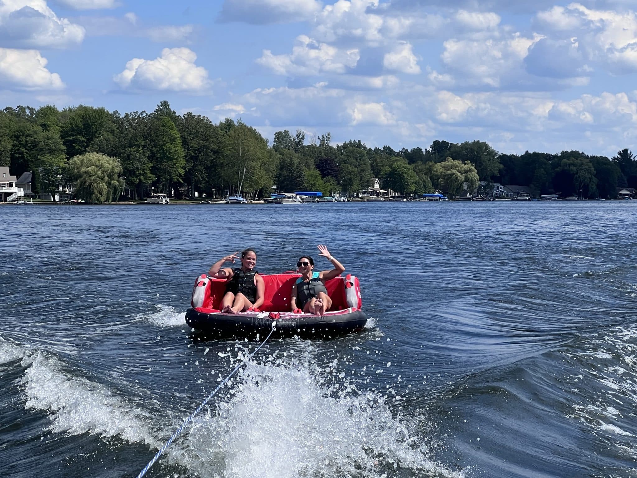 Canadian lakes tubing, stilettos and diapers