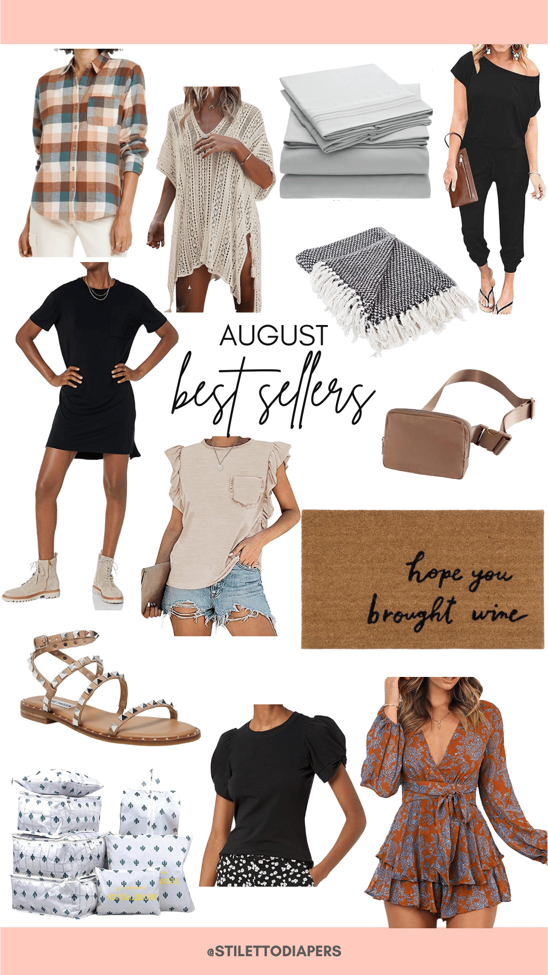 August Best Sellers, Stilettos and Diapers