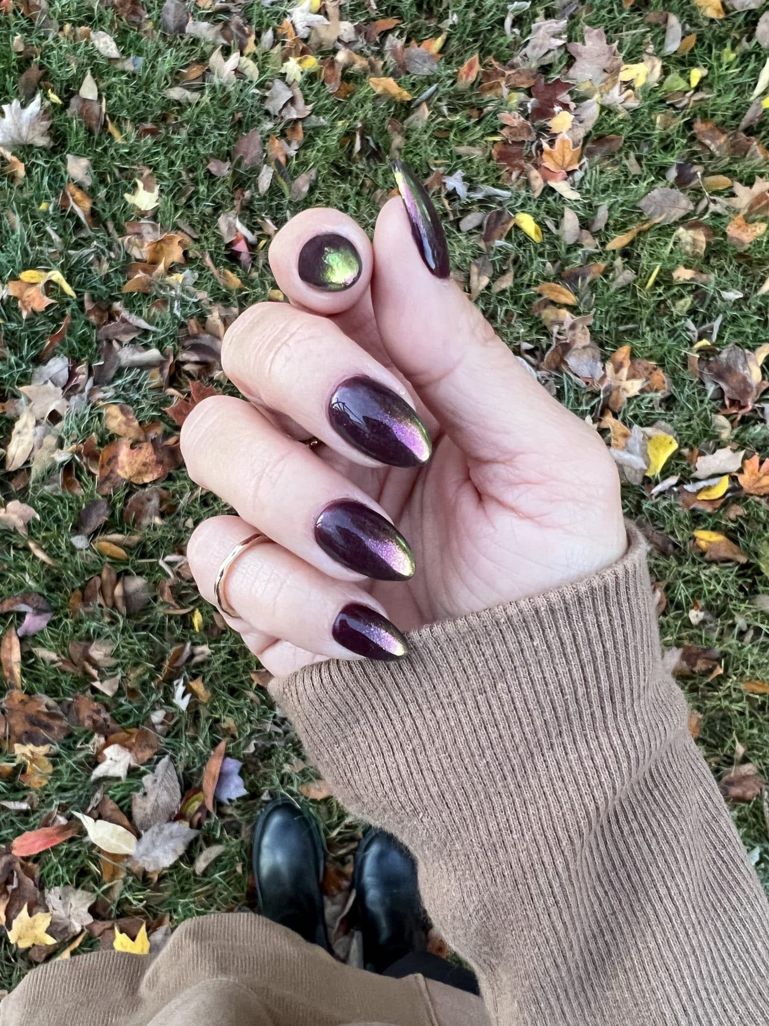 Chrome Nails, Fall nail, winter manicure Inspo, stilettos and diapers