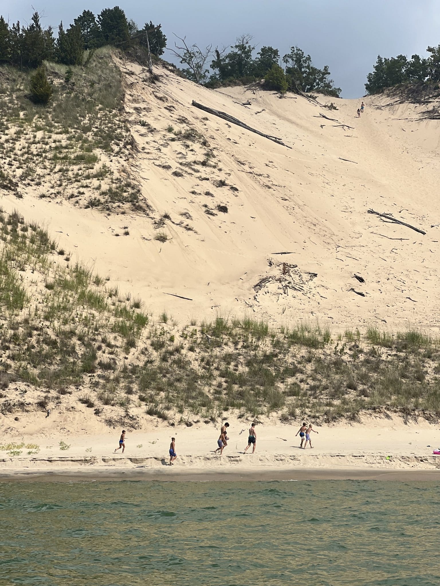 Lake Michigan Dune climbing, summertime in Michigan, Stilettos and Diapers