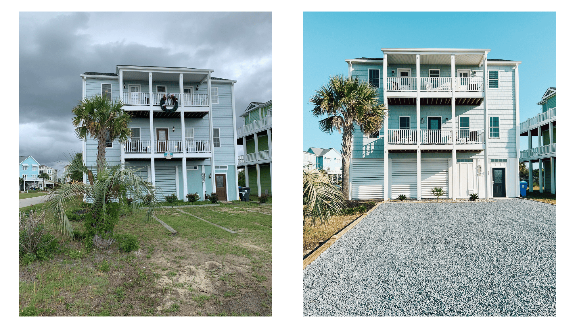 Anchors Awey Ocean Isle Beach Before and After, Beach House flip, Ocean isle beach, NC vacation rental, Stilettos and Diapers