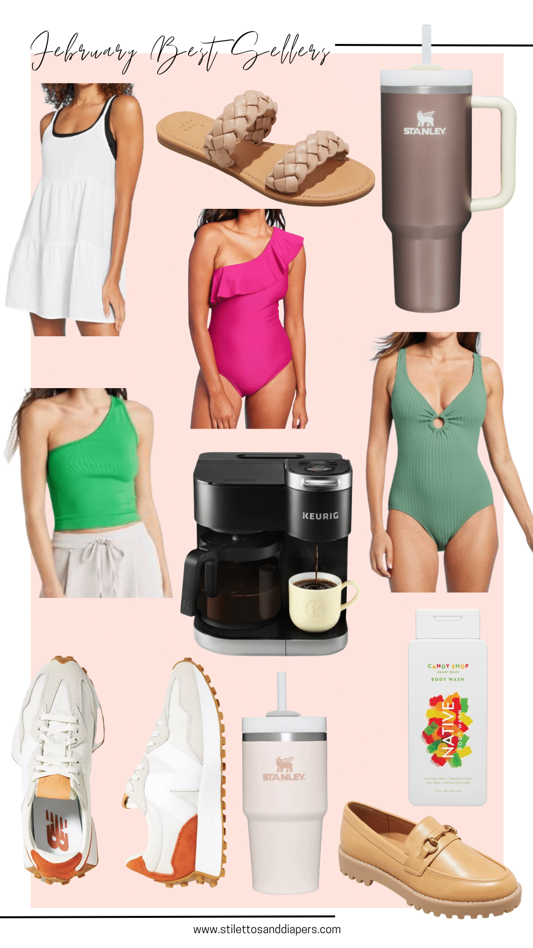 February Best Sellers, Target Finds, Spring Break finds, Stilettos and Diapers