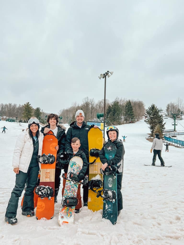 Michigan Snowboarding Weekend Stilettos & Diapers