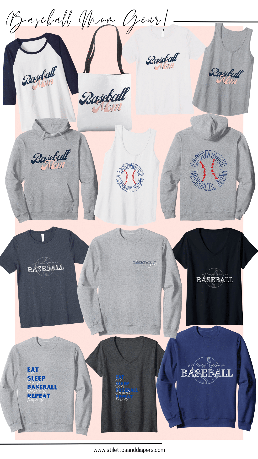 Introducing: Stilettos & Diapers Baseball Mom Gear! - Stilettos