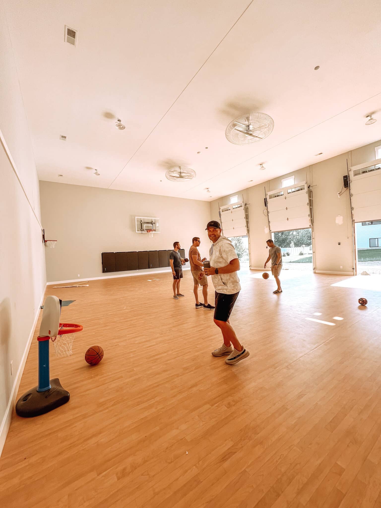 Indoor basketball court 