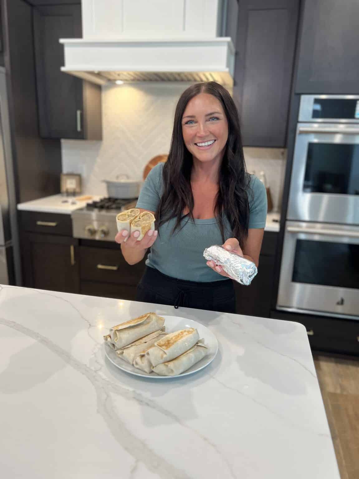 Cheeseburger Protein Burritos Stilettos & Diapers