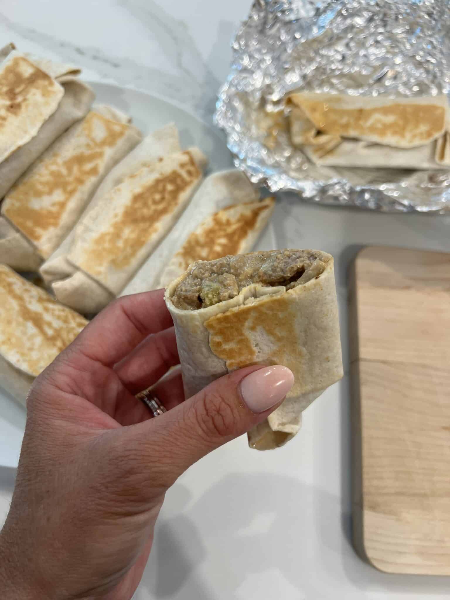 Cheeseburger Protein Burritos, Meal Prep, Protein Meal, Meal Planning, Stilettos and Diapers