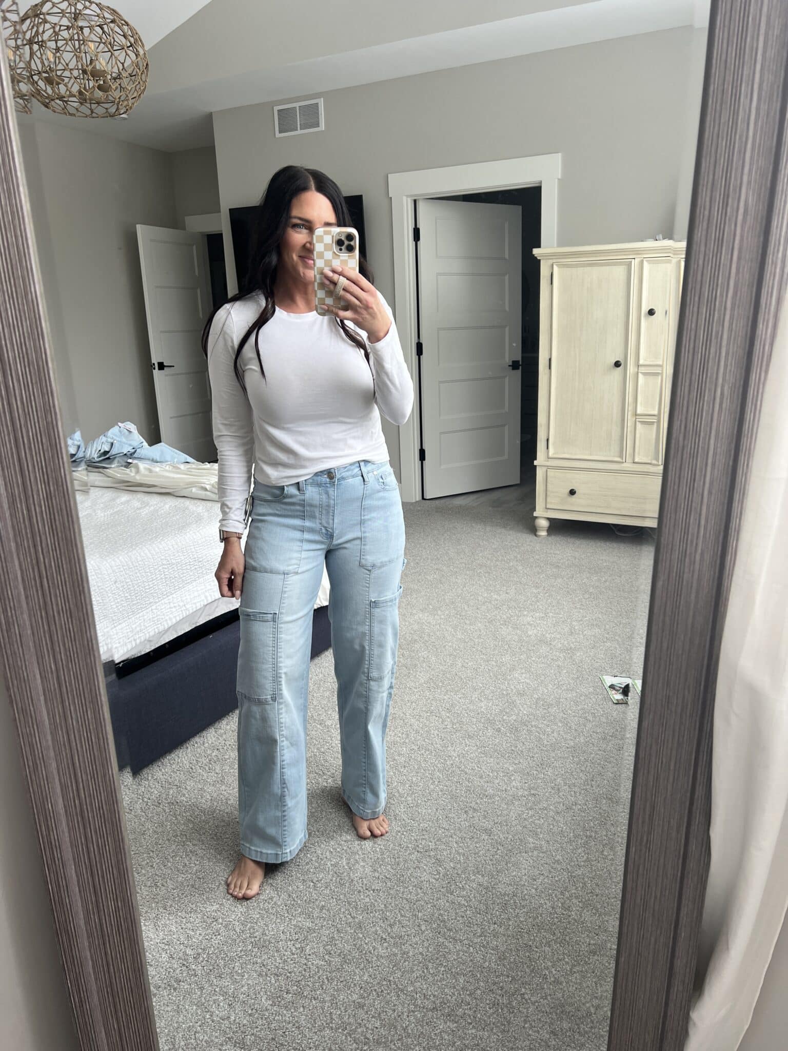 Wide leg jeans, affordable fashion, walmart fashion, stilettos and diapers, molly wey