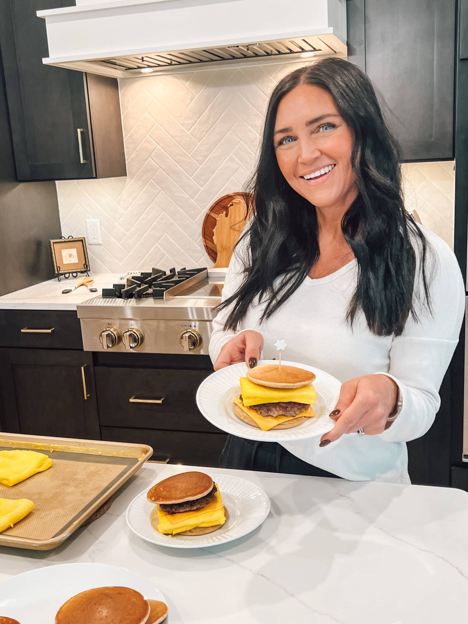 homemade McGriddles, healthier meal prep, breakfast meal planning, stilettos and diapers