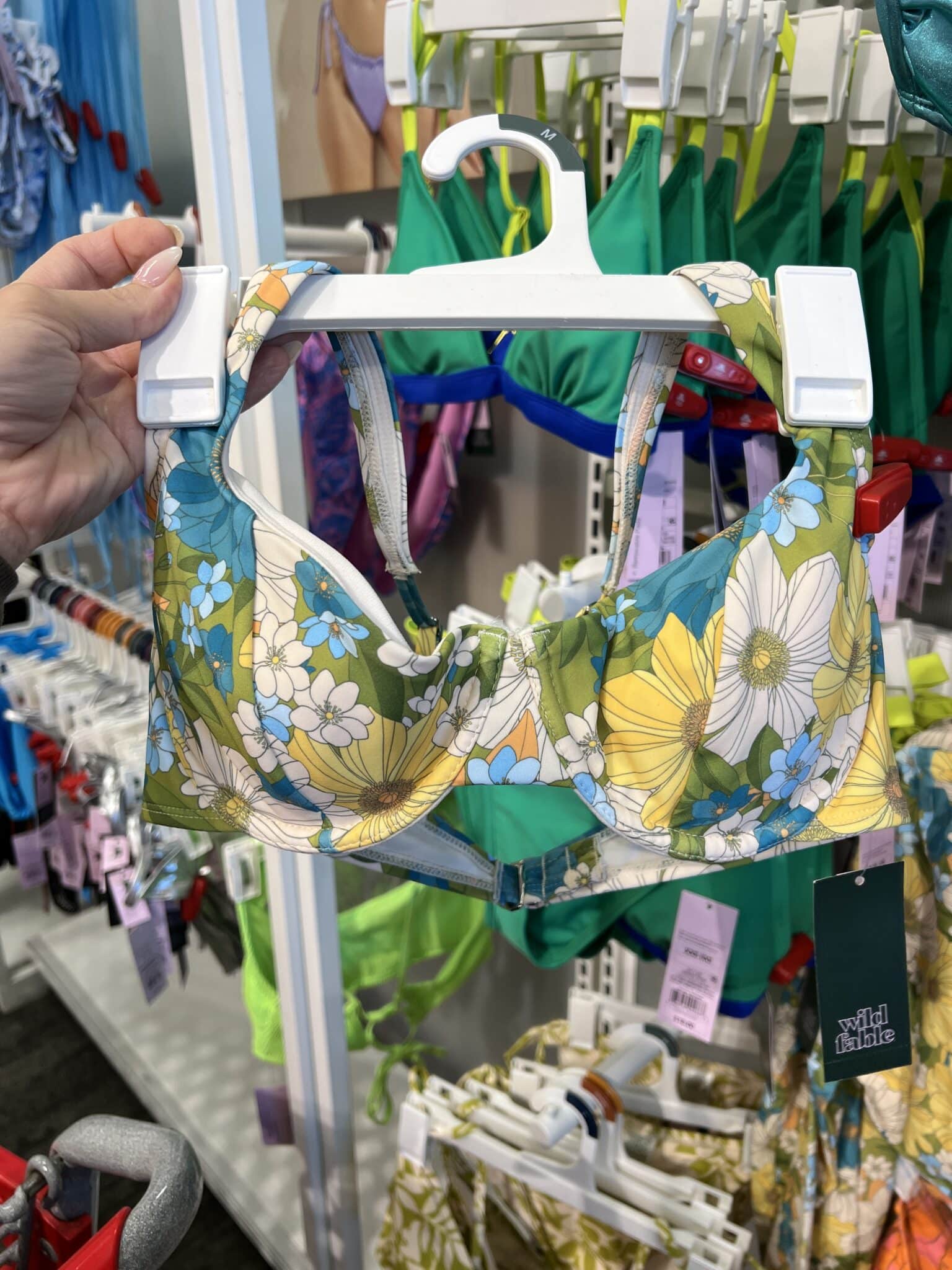 Floral Bikini, Spring Target Finds, Stilettos and Diapers
