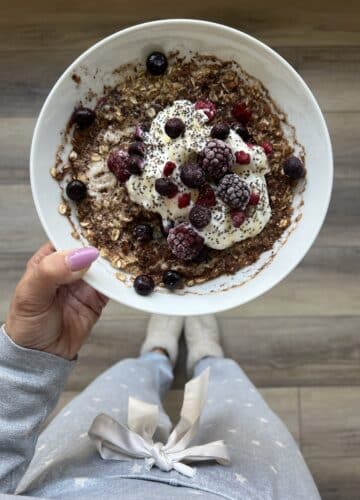 High Protein Breakfast Oatmeal, Healthy Breakfast Ideas, Stilettos and Diapers