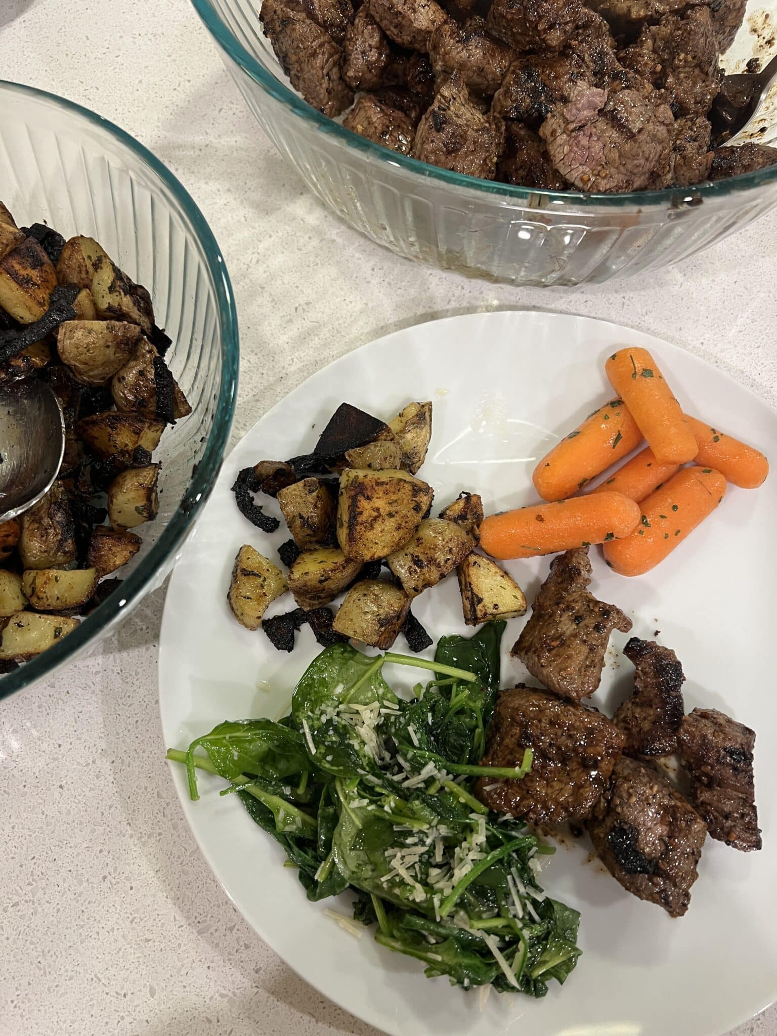 Garlic Butter steak bites, blackstone weeknight meals, easy family dinner ideas, Stilettos and Diapers