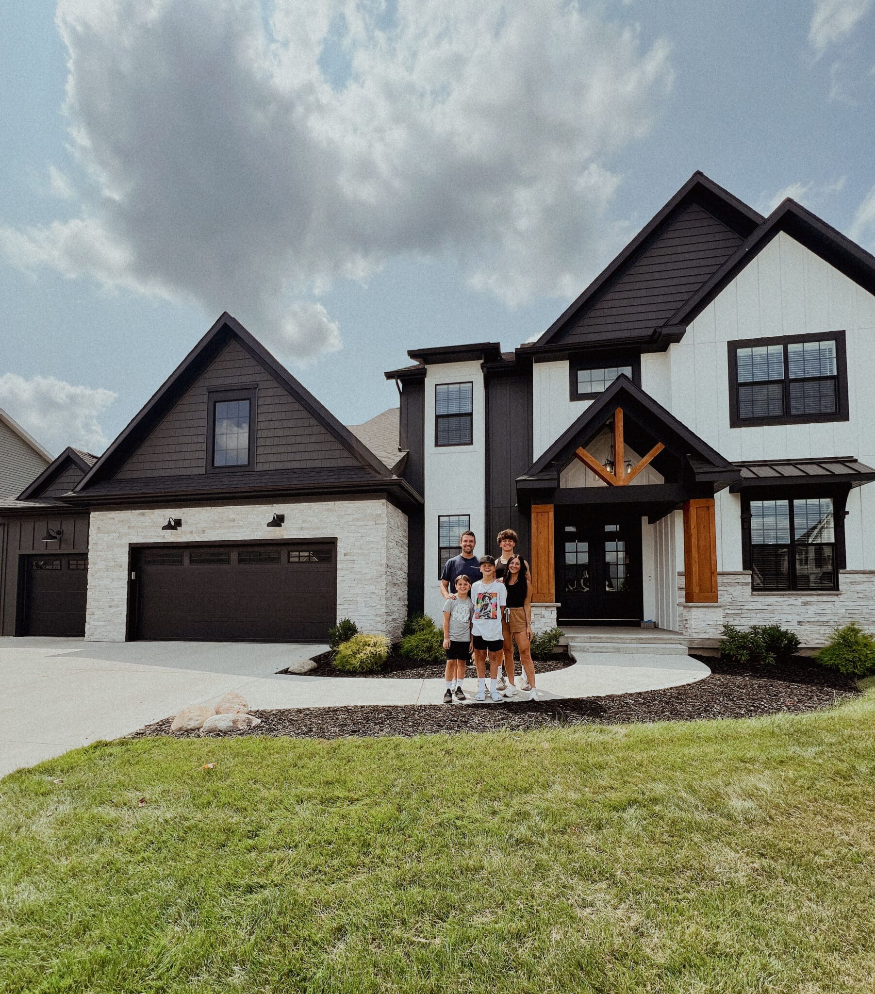 Modern Farmhouse, Michigan home, Aspen style black and white house, Stilettos and Diapers, Molly Wey