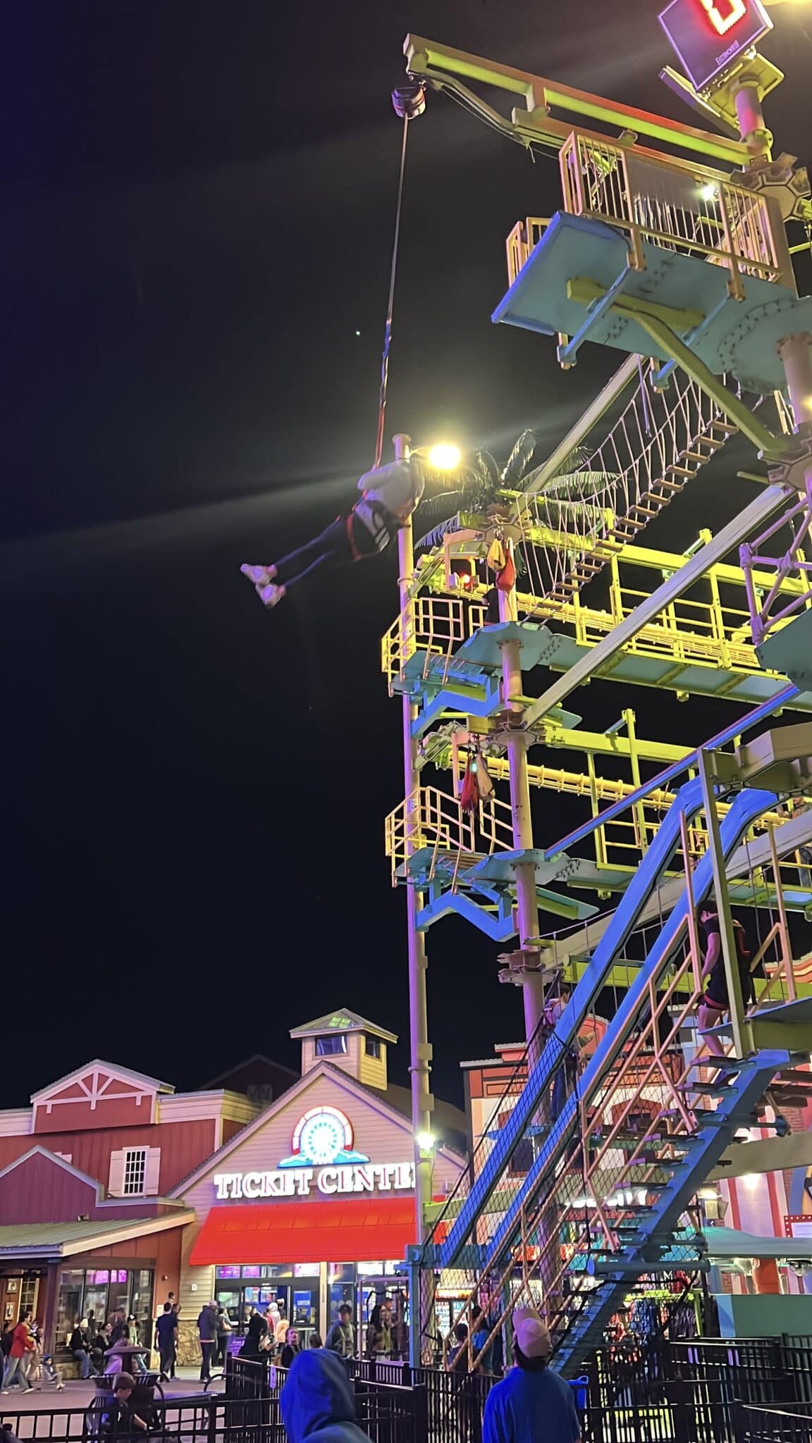 The Island Ropes Course, Pigeon Forge, TN, Stilettos and Diapers