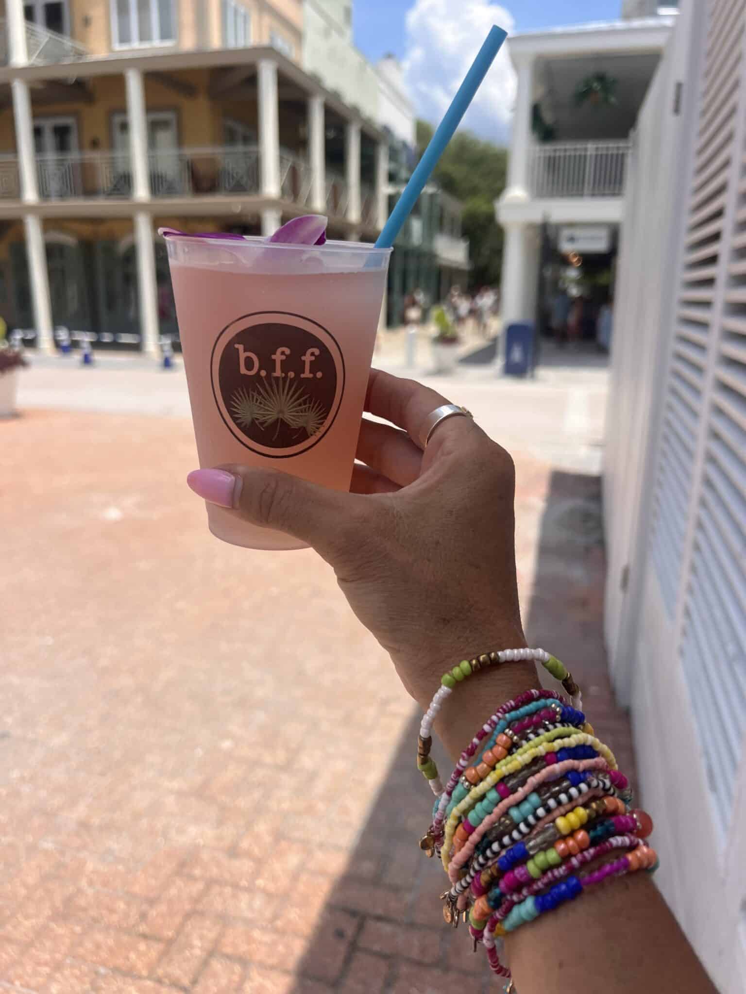 BFF frose, seaside cocktails, B.F.F, seaside, florida