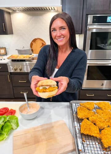 Copycat Chick-Fil-A sandwiches, high protein chicken sandwich, Stilettos and Diapers