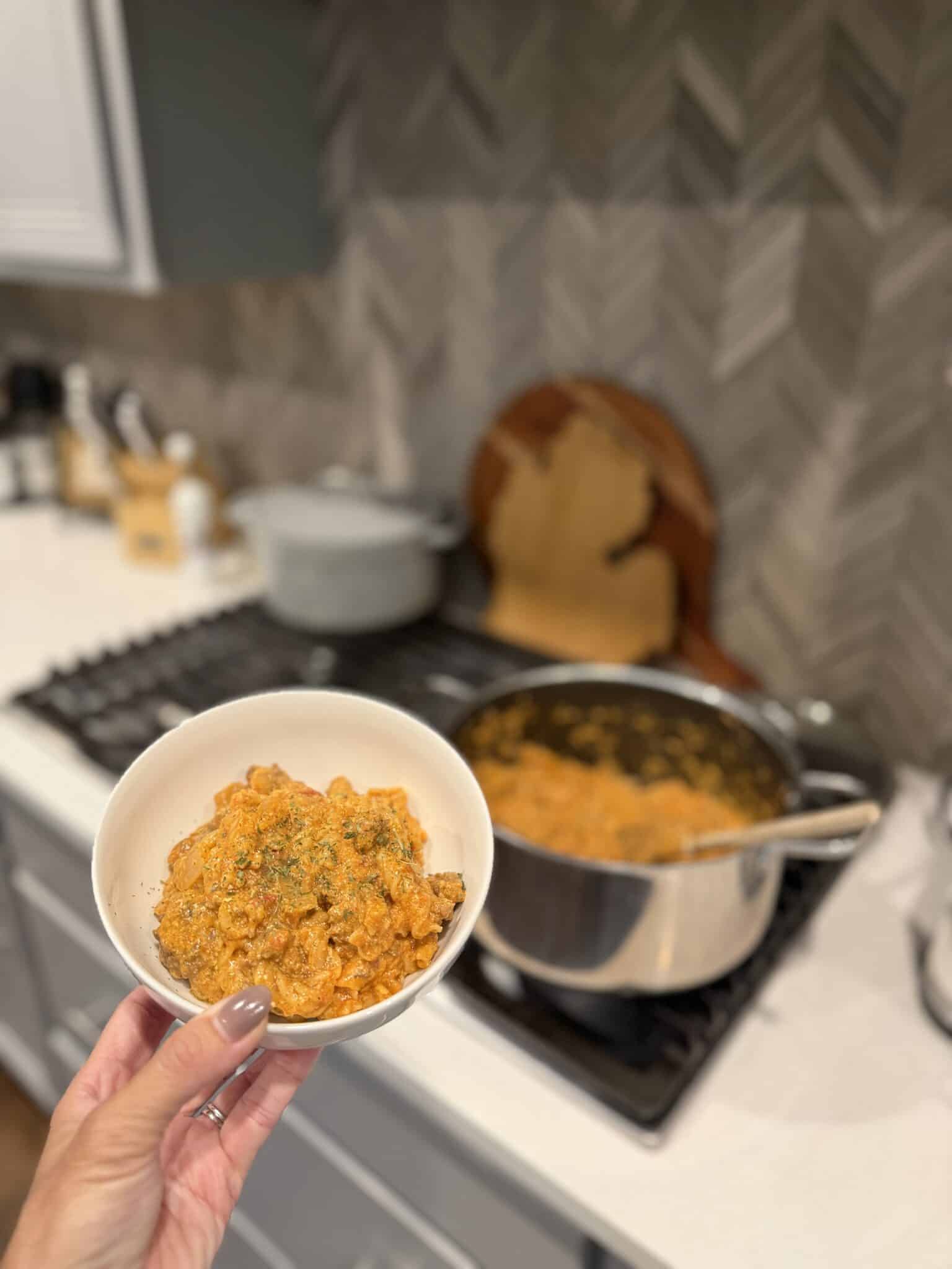 Homemade Hamburger Helper, Weeknight family meals, weeknight dinner, easy dinner, stilettos and diapers